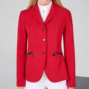 Wholesale Custom Logo Women Mesh Equestrian Show Jacket Summer Breathable Horse Riding Jackets Classic Competition Show Coat