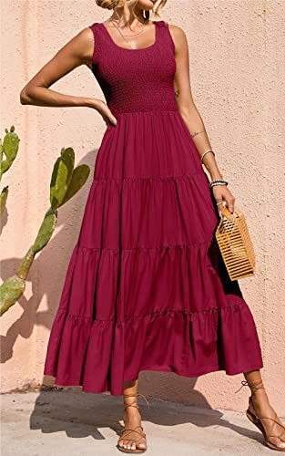 Casual dresses women clothing classic maxi dress summer sleeveless soft flowy comfortable elegant versatile everyday wear - 图片 4
