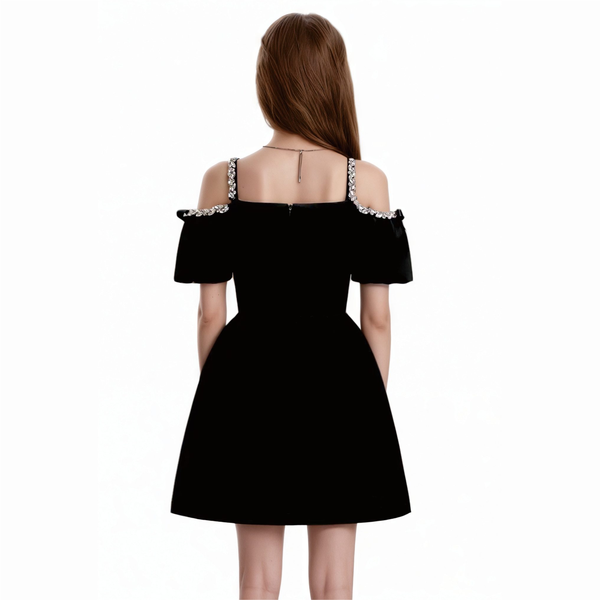 100% Cotton Casual Elegant Dress for Women Sexy Elegant Line Dress for Birthday Parties Formal Occasions Vestidos Elegante Para - 图片 8