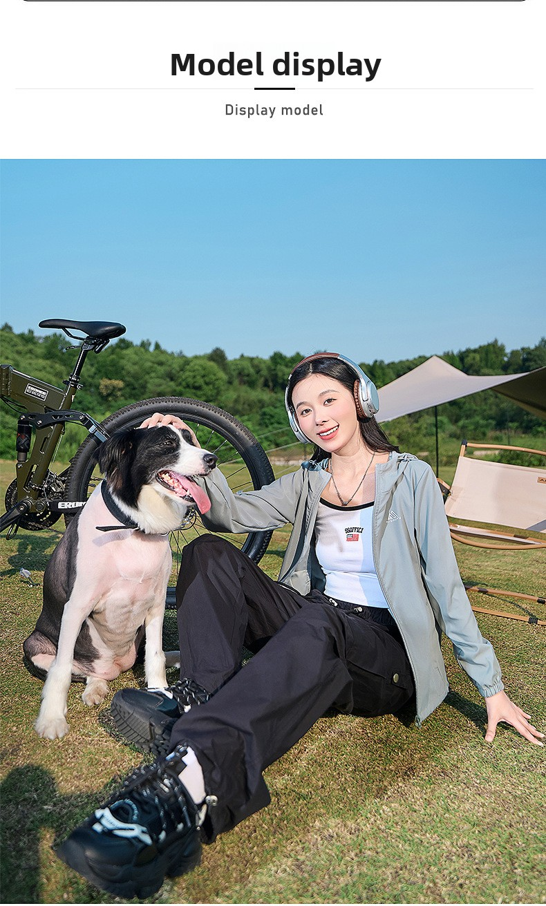 Spring Summer Lightweight Women's Hooded Softshell Jacket Wool/Silk Zipper Closure Breathable Sports Mountaineering Coat - 图片 5