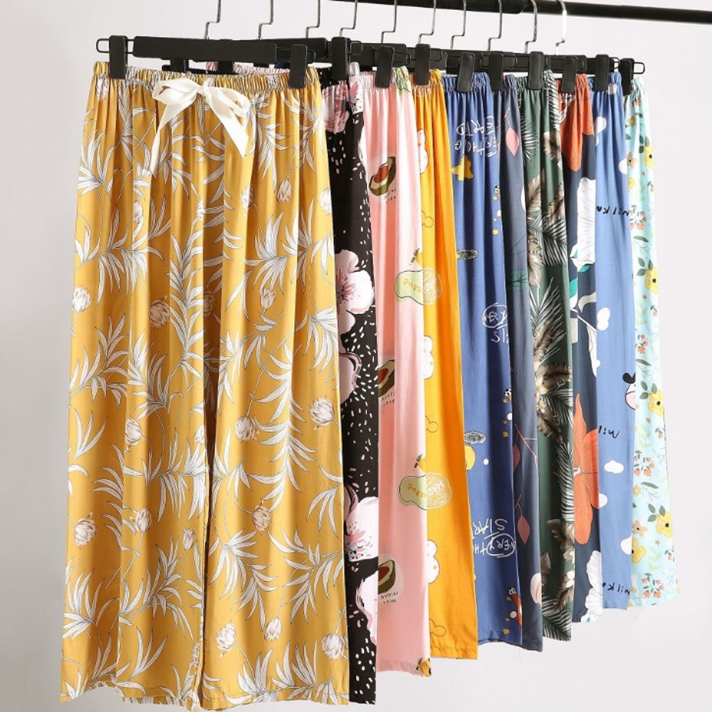 2023 Fashion Polka Dot Print Micro-flared Trousers Women's Trousers - 图片 5