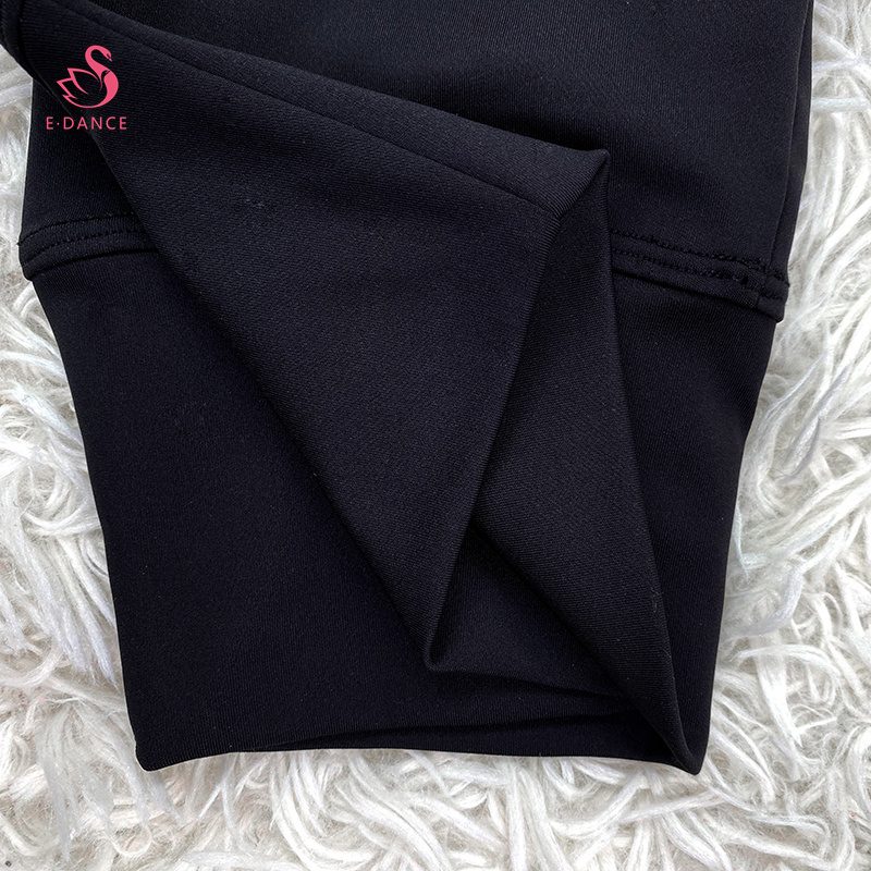 ALD002 OEM ODM Custom Logo Girls High Waist Short Black Solid Biker Shorts - 图片 5