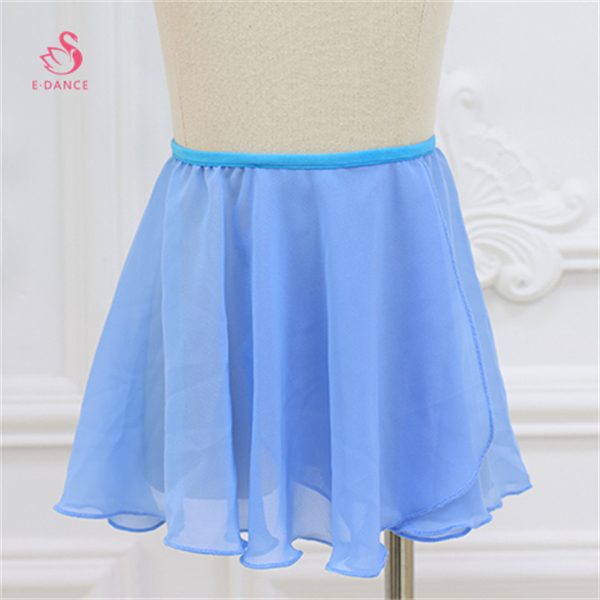 B8219 Wholesale Solid Color Performance Ballet Dance Wear Girls Practicing Ballet Skirt One Piece Chiffon Wrapped Ballet Skirts - 图片 7
