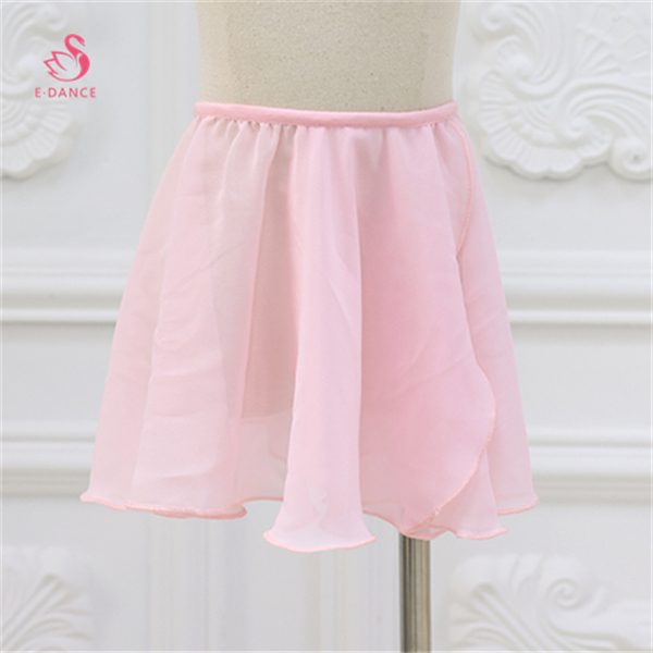B8219 Wholesale Solid Color Performance Ballet Dance Wear Girls Practicing Ballet Skirt One Piece Chiffon Wrapped Ballet Skirts - 图片 4