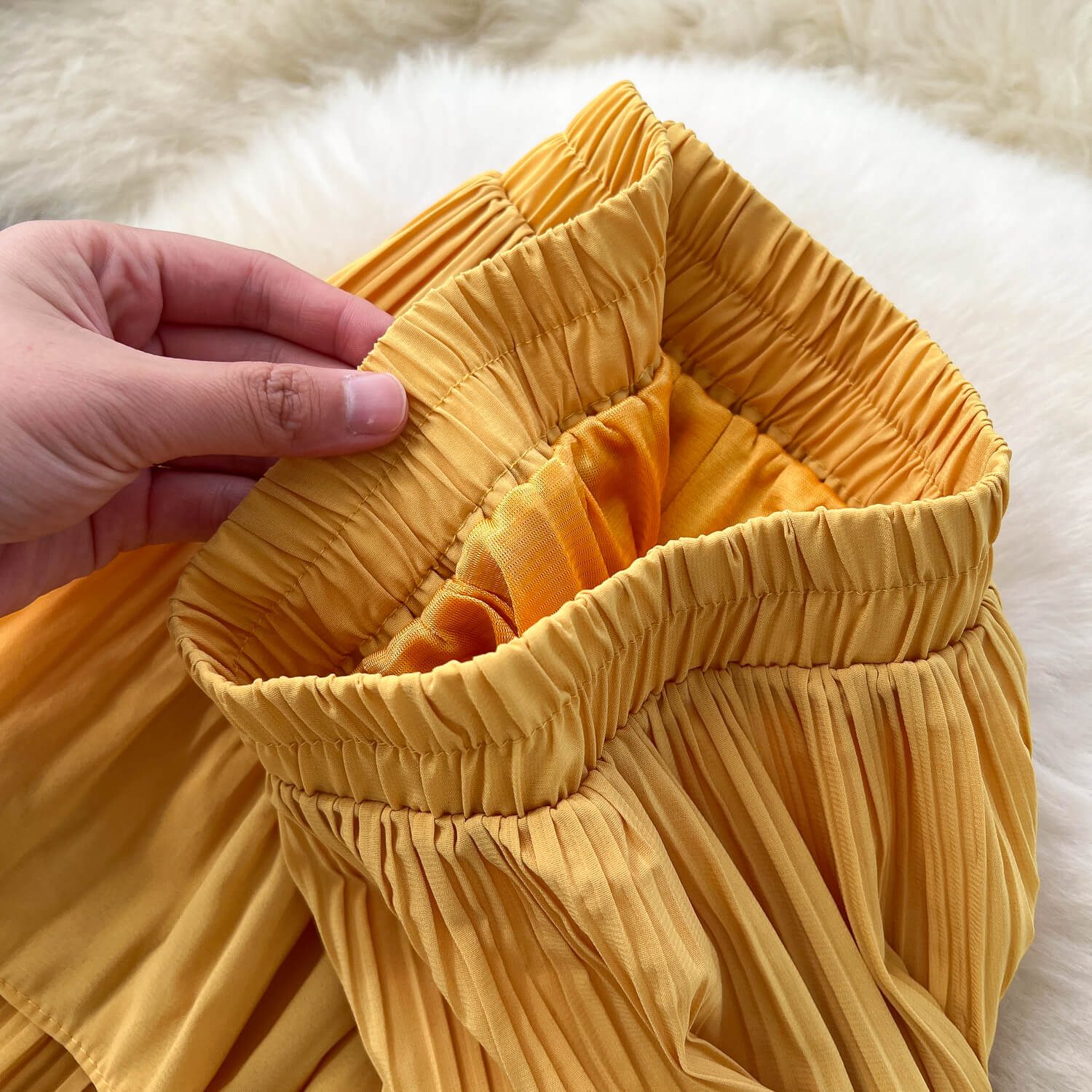 Women's New Autumn High-waisted Mid-length A-line Cake Skirt with Drape - 图片 10