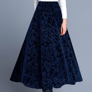 Summer New Wide Leg Skirt High Waist Printed Casual Women Ankled