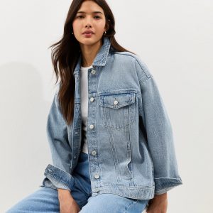 Blue Oversized Denim Jacket