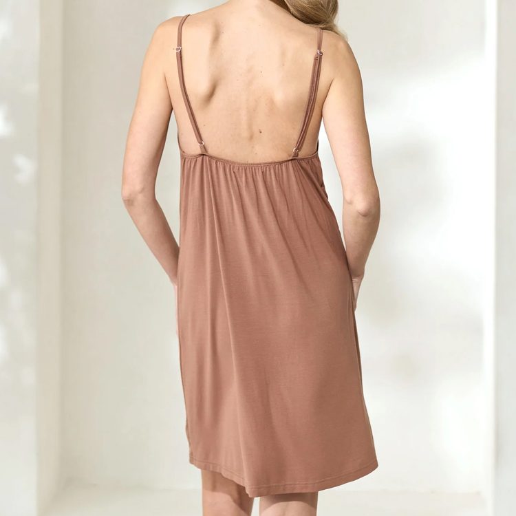 Modal Slip Dress for women sleeveless sleep dress organic jersey women's Nightgown summer Sleep shirts Sustainable sleepwear