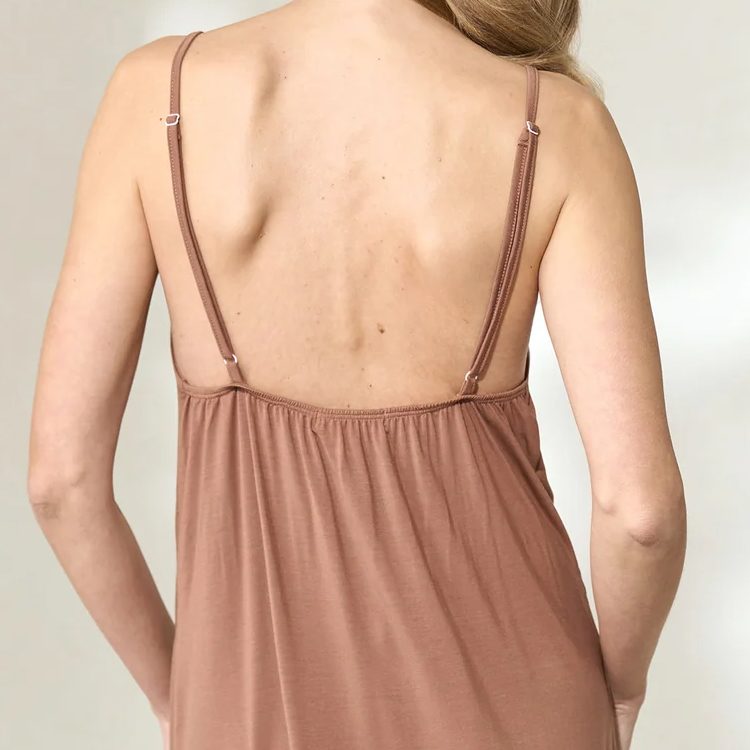 Modal Slip Dress for women sleeveless sleep dress organic jersey women's Nightgown summer Sleep shirts Sustainable sleepwear