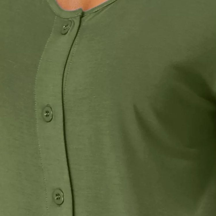 Summer Women's Nightgown Button Down Sleep Dress Short Sleeve Soft Modal Loose Pajama Sleepshirt Organic Jersey Women Homewear