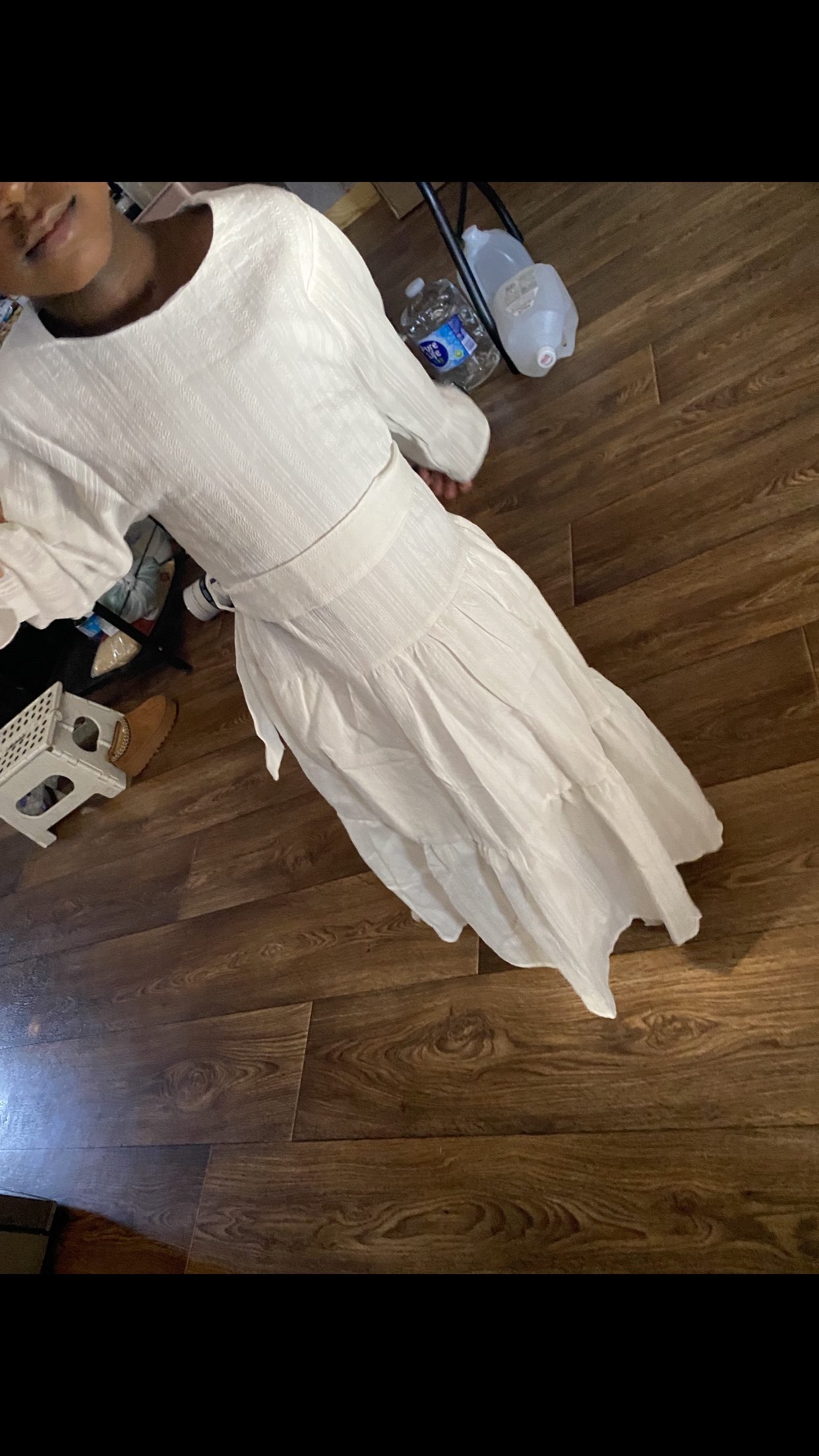 Women's Dresses Corduroy Closed 2025 Islamic Clothing Modest Women Muslim Dress With Pockets and Cuffs With Bowknots