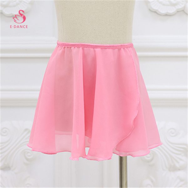 B8219 Wholesale Solid Color Performance Ballet Dance Wear Girls Practicing Ballet Skirt One Piece Chiffon Wrapped Ballet Skirts