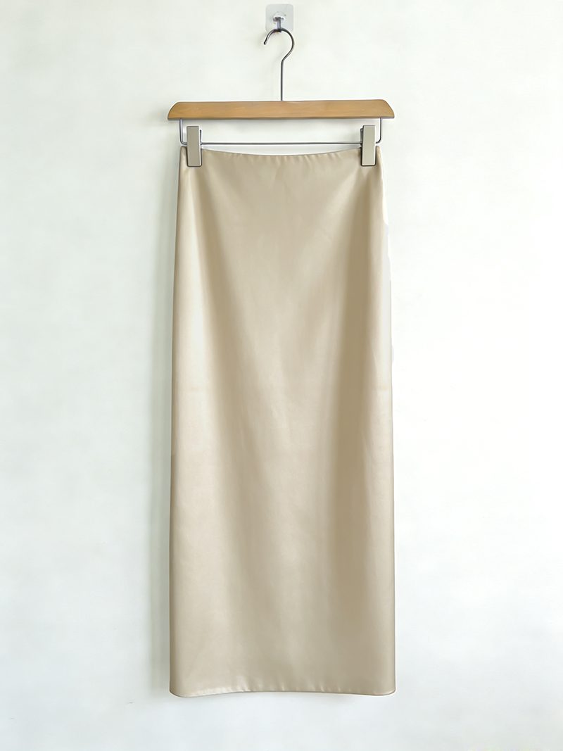 Custom High Quality Elastic Waist Casual Maxi Long Satin Nonwoven Comfortable A-Line Design Skirts for Women