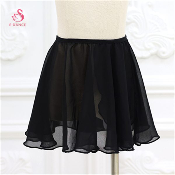 B8219 Wholesale Solid Color Performance Ballet Dance Wear Girls Practicing Ballet Skirt One Piece Chiffon Wrapped Ballet Skirts