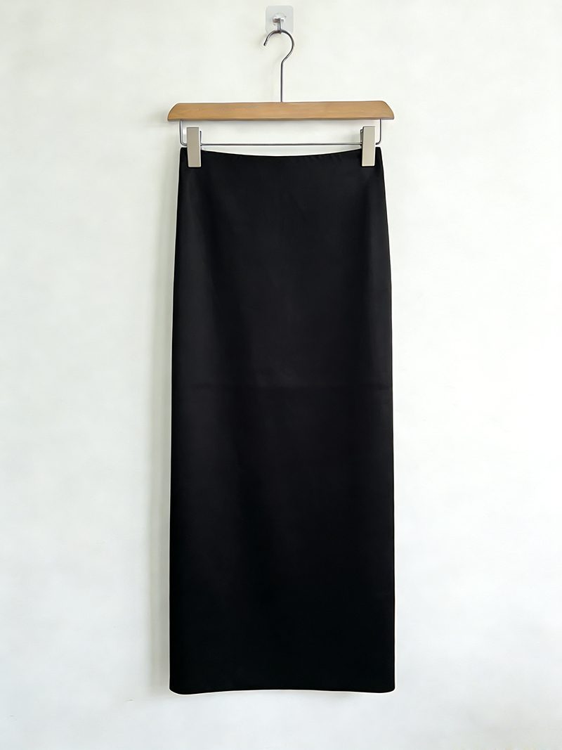 Custom High Quality Elastic Waist Casual Maxi Long Satin Nonwoven Comfortable A-Line Design Skirts for Women