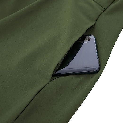 Ladies Pleated Skirt New High-waisted Casual A-line Mid-length Skirt with Pocket Button Decoration