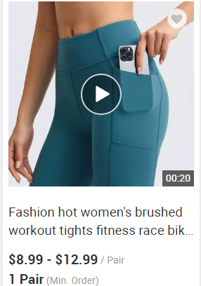 ODM Athletic Wear Fitness Shorts With Pocket for Women Yoga