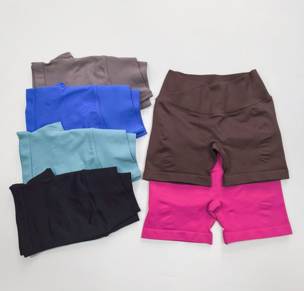 Janya Women's Athletic Gym Workout Clothes Scrunch Butt Lift Fitness Sports Shorts Booty High Waist Seamless Yoga Shorts