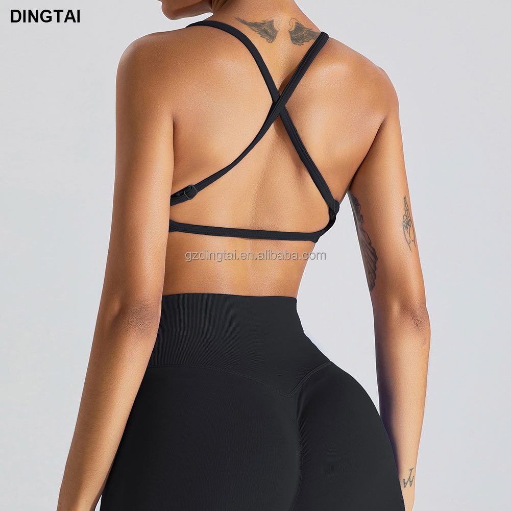 Guangzhou Dingtai Custom Logo Women Gym Sport Wear Fitness Workout Seamless Yoga Pants Scrunch Butt Lift Leggings Yoga Shorts