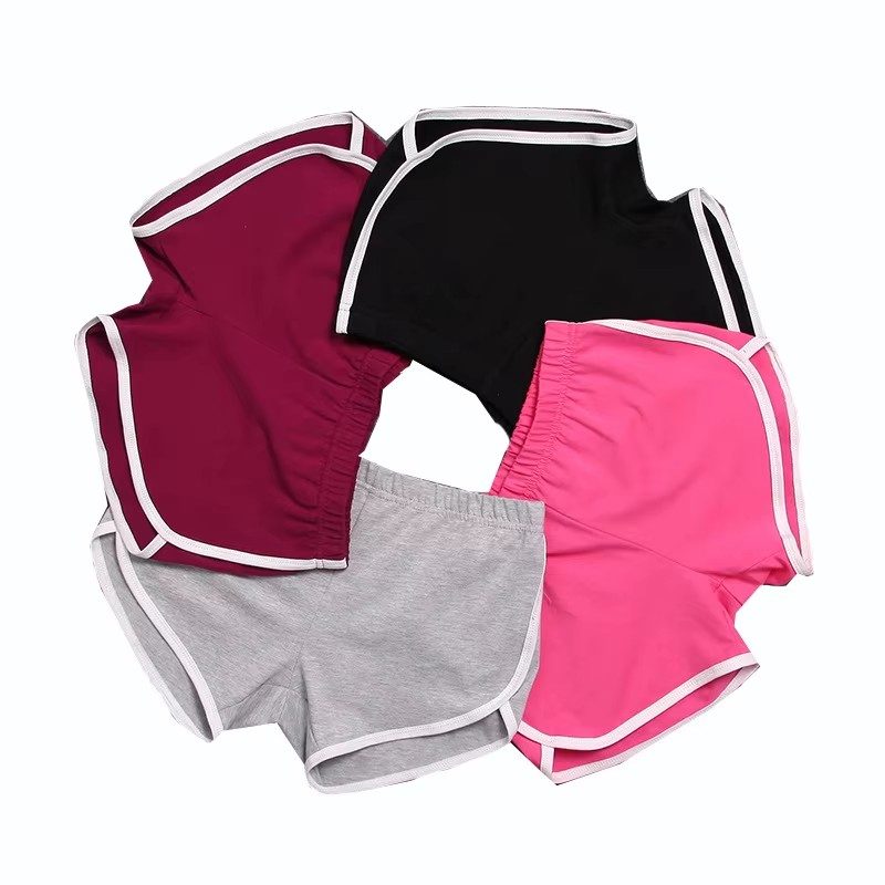 Girls Women Clothing Summer Custom logo Candy Shorts Women Low-waisted Hot Pant Hip Lifting Spandex Women Booty Biker Gym Shorts