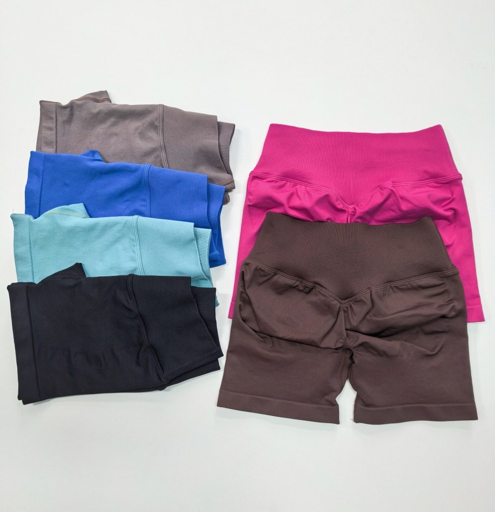 Janya Women's Athletic Gym Workout Clothes Scrunch Butt Lift Fitness Sports Shorts Booty High Waist Seamless Yoga Shorts