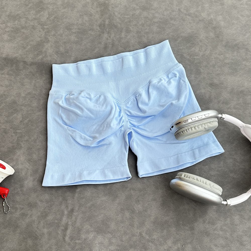 48 Colors Custom logo Women Gym Biker Sports Wear Fitness Workout Seamless Yoga Pants Scrunch Butt Lift Legging Yoga Shorts