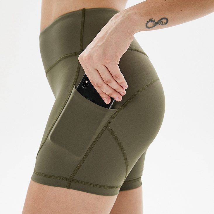 ODM Athletic Wear Fitness Shorts With Pocket for Women Yoga