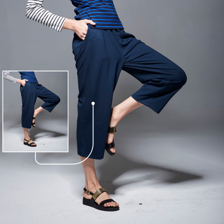 ODM Casual Trendy Breathable Fabric Eco-Friendly Anti-Wrinkle Women Mid Waist Office Trouser Elastic Closure Flat Front Summer