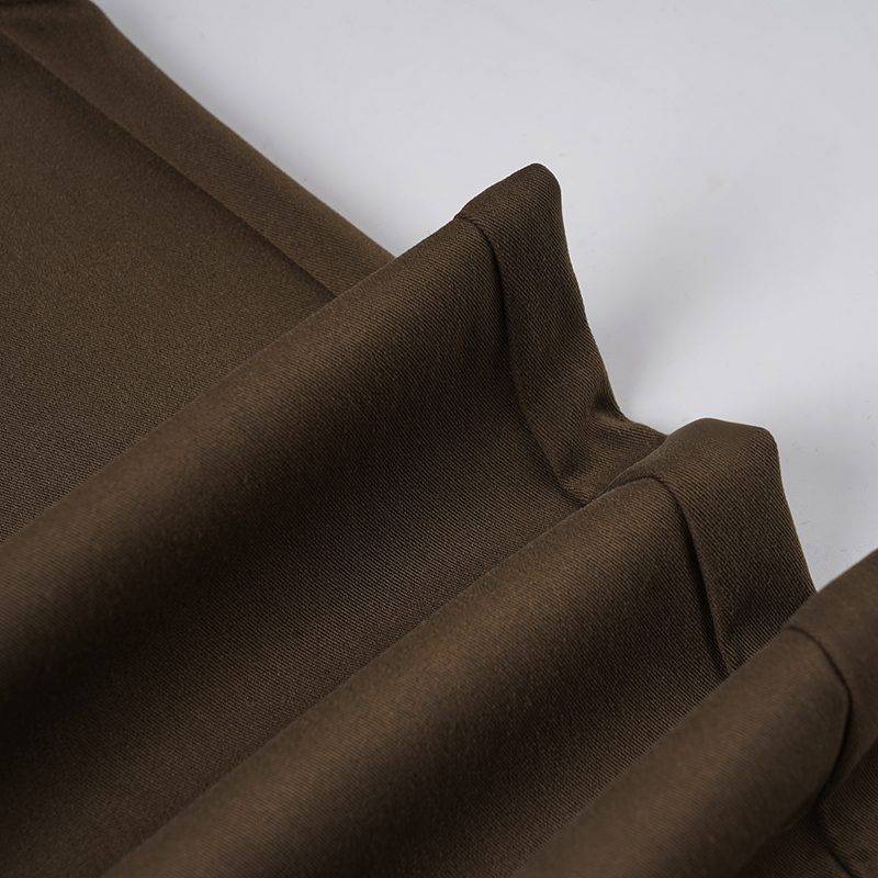 Women's Autumn Casual Retro Light Mature Contrast Color Polka Dot Splicing Design Straight Loose Flat Breathable Eco-Friendly