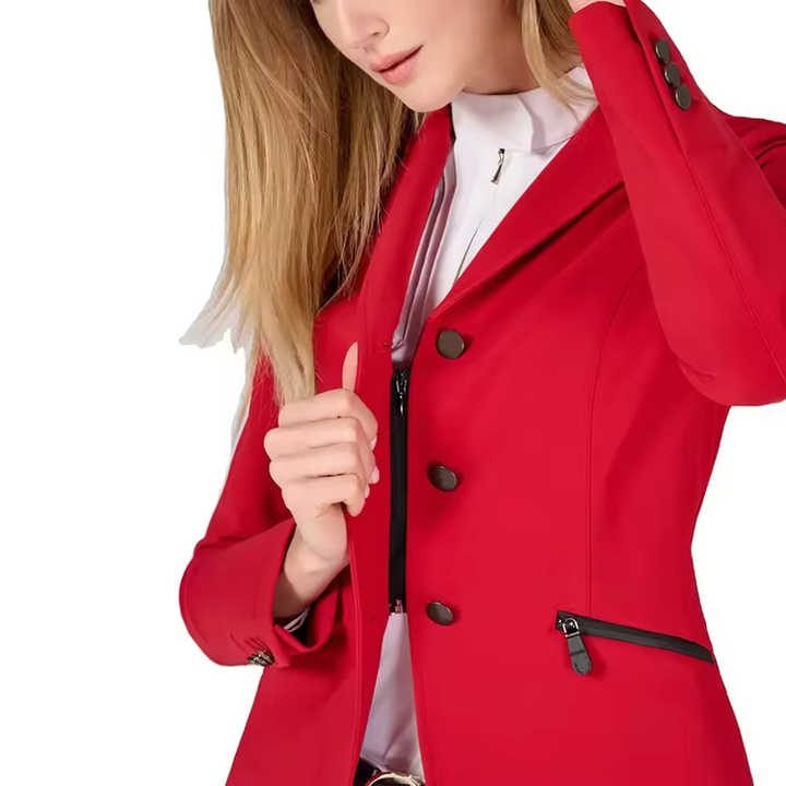 Wholesale Custom Logo Women Mesh Equestrian Show Jacket Summer Breathable Horse Riding Jackets Classic Competition Show Coat
