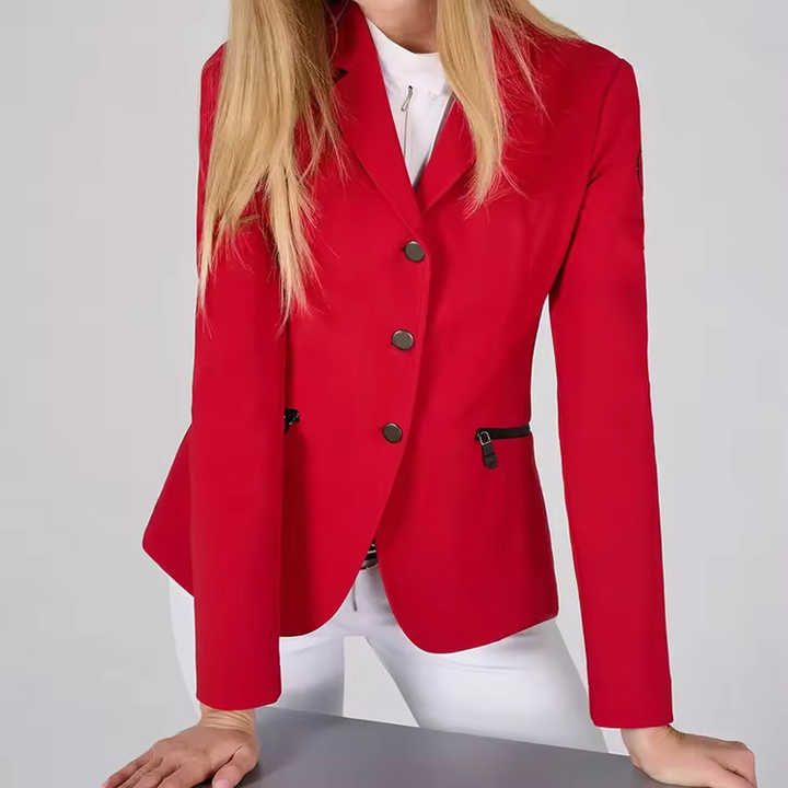 Wholesale Custom Logo Women Mesh Equestrian Show Jacket Summer Breathable Horse Riding Jackets Classic Competition Show Coat