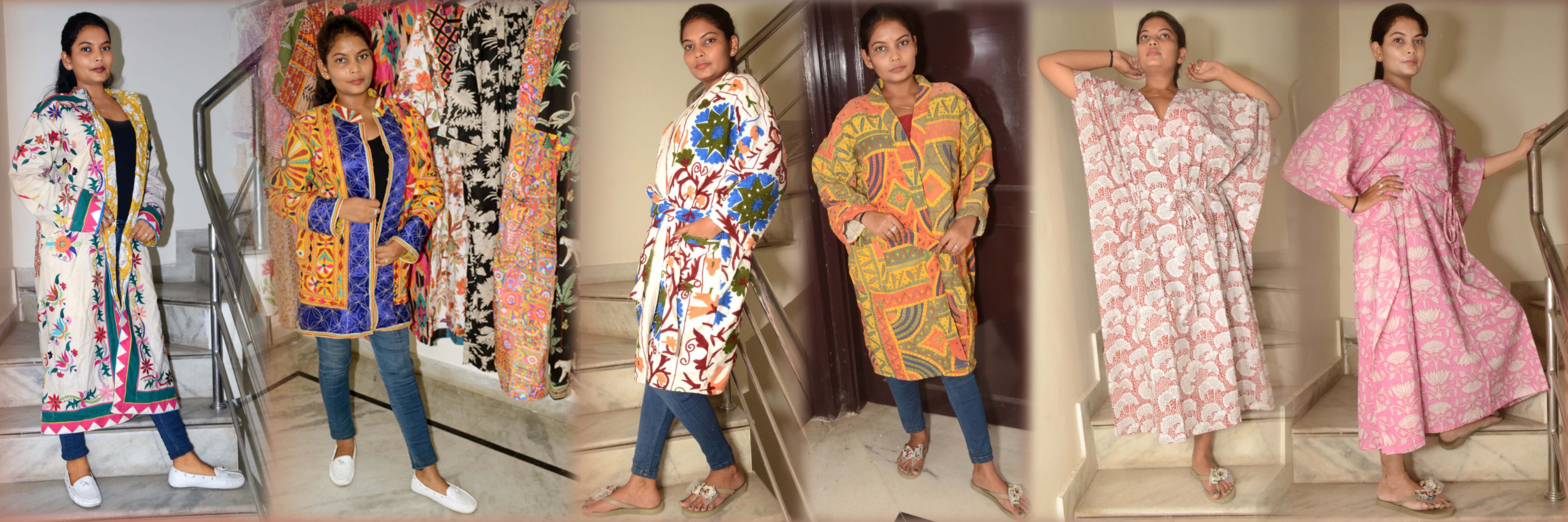 New Collection Suzani Embroidered Coat Jacket for Women