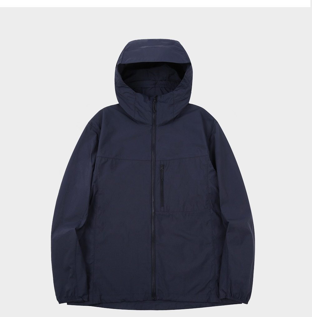 Summer Lady Woman Outdoor Hooded Jacket Waterproof Breathable Summer Sun Protection Top Coat Thin Pure Color Plain Dyed