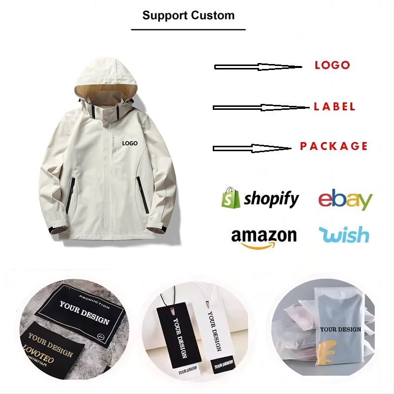 Summer Lady Woman Outdoor Hooded Jacket Waterproof Breathable Summer Sun Protection Top Coat Thin Pure Color Plain Dyed