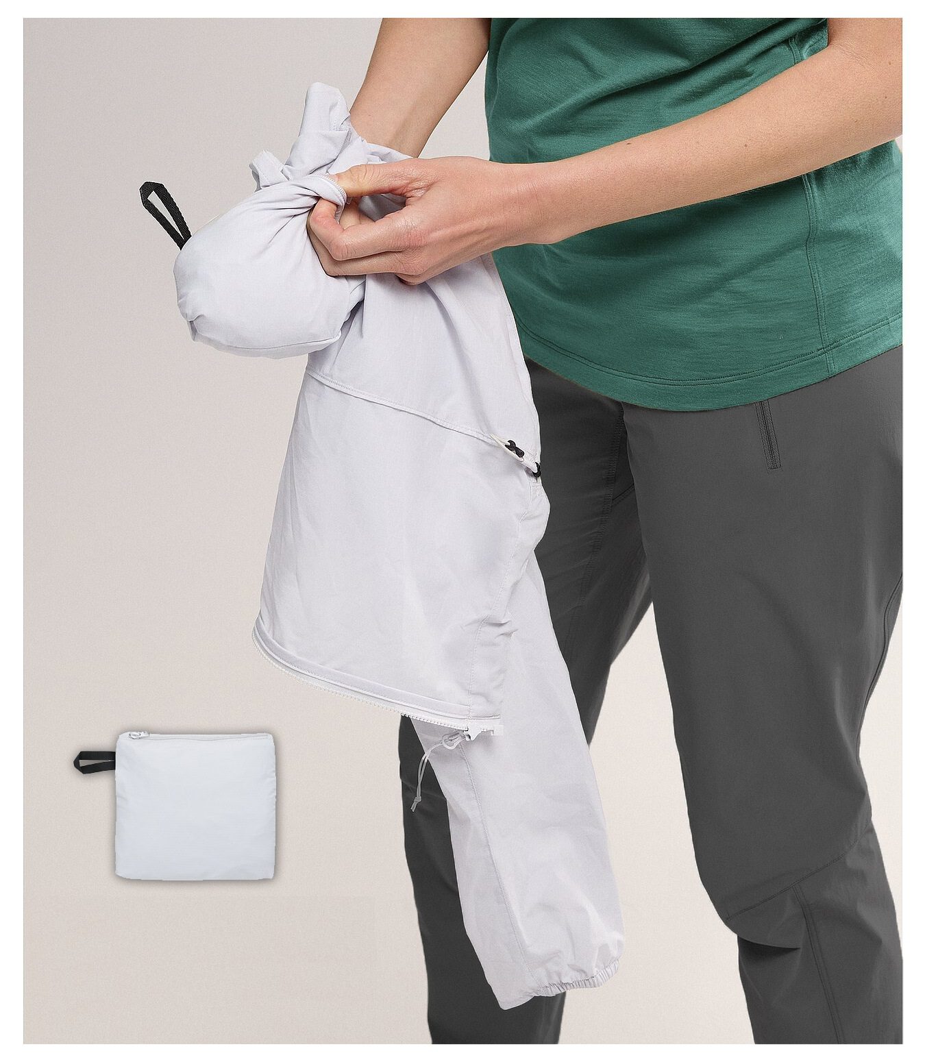 Summer Lady Woman Outdoor Hooded Jacket Waterproof Breathable Summer Sun Protection Top Coat Thin Pure Color Plain Dyed