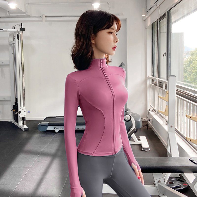 Slim Zipper Sports Thin Coat Summer Sun Protection Jacket Women Ice Silk Breathable Solid Sunscreen Clothing