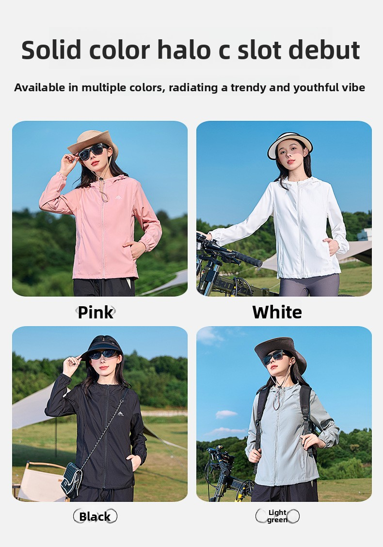 Spring Summer Lightweight Women's Hooded Softshell Jacket Wool/Silk Zipper Closure Breathable Sports Mountaineering Coat