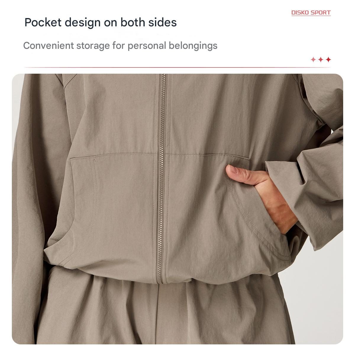 Women's Summer Sports Jacket Comfortable Solid Color Hooded Zipper Sun Coat UV Protection Quick-Dry Cool Breathable Active Tops