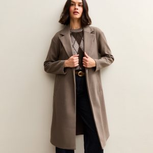 Mink Open Front Longline Coat