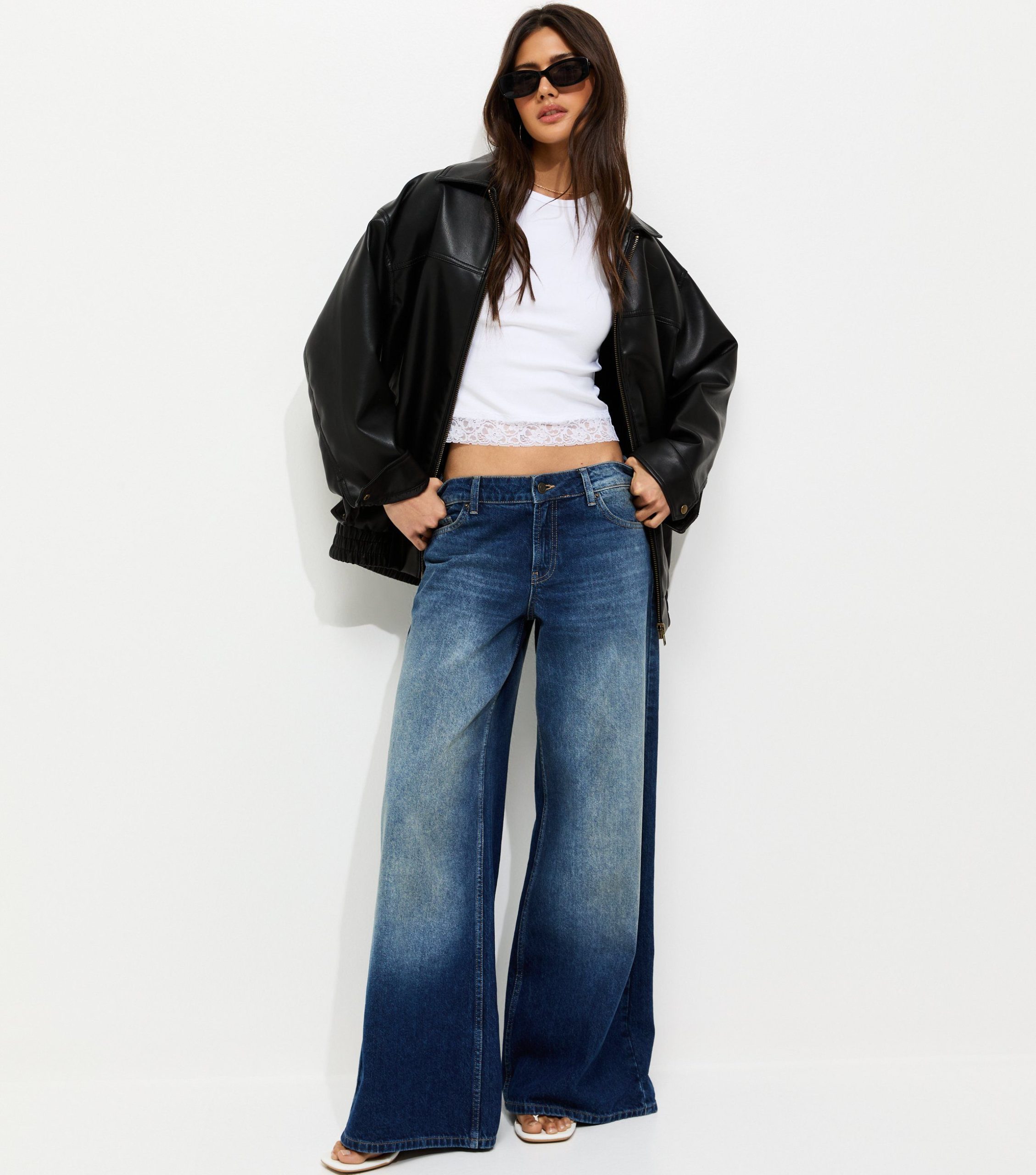 White Lace Hem Baby Tee - Image 4