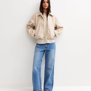 White Pinstripe Oversized Pocket Shirt